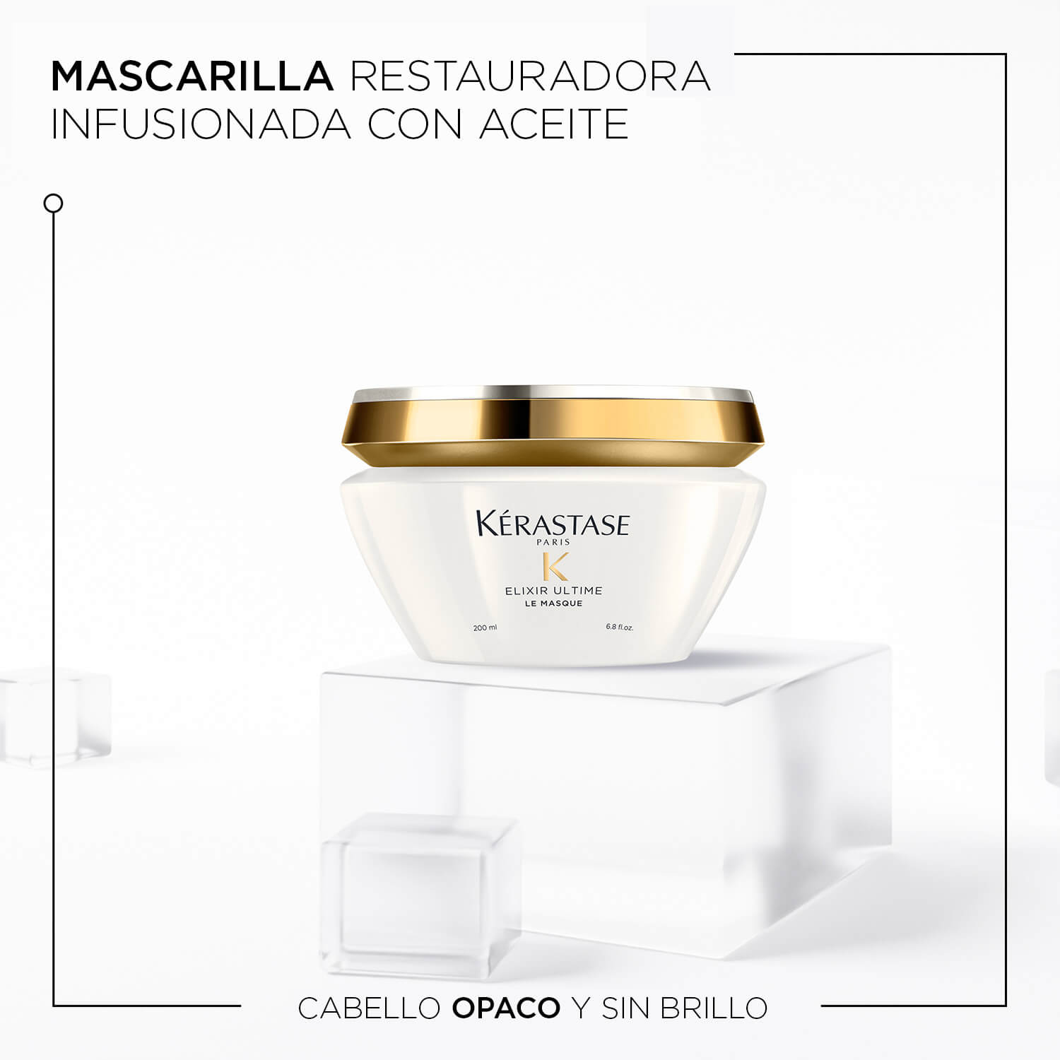 ELIXIR ULTIME LE MASQUE 200 ML (SUBLIMACIÓN CAPILAR Y BRILLO)